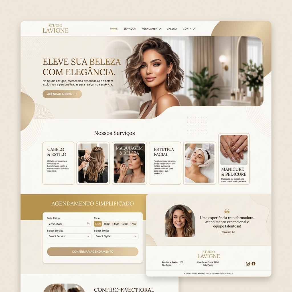 Studio Lavigne Premium Website Mockup